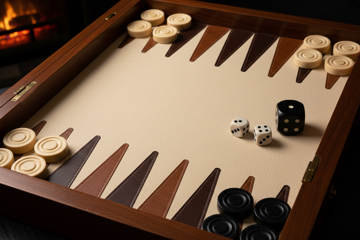 Backgammon, rummy, board and card games