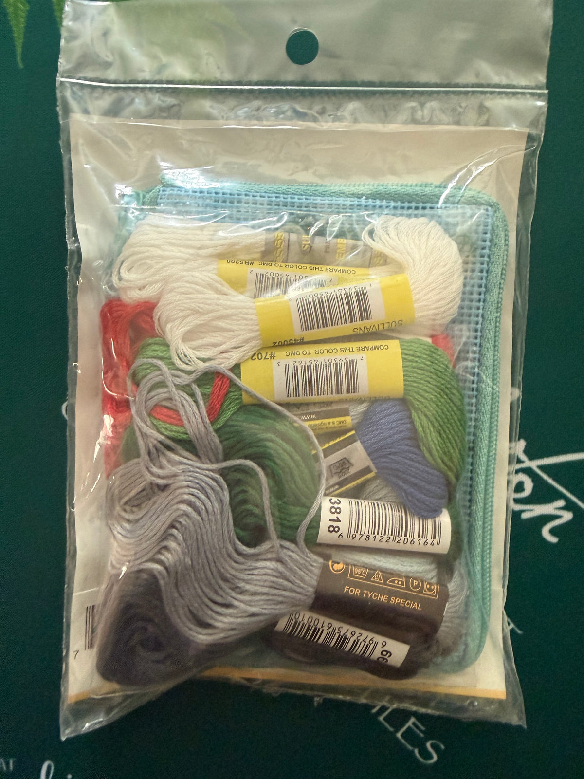 Mahjong coin purse needlepoint kit